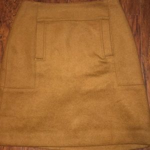Ann Taylor Loft Mini Skirt W/ Front Pockets Wool